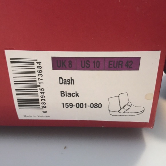 NWT Black Suede Dash Fitflop - Picture 5 of 6